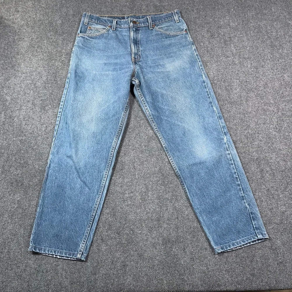VTG Levi's 550 Orange Tab '94 Relaxed Tapered Leg Jeans Mens (34x28.5) Epic Fade